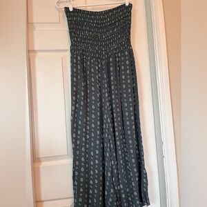 O’Neill Paisley strapless Jumpsuit size large